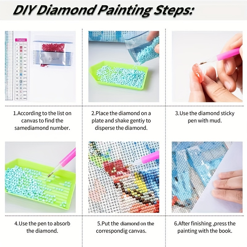 Diy 5d Diamond Painting Kit Animal Theme Round Acrylic - Temu