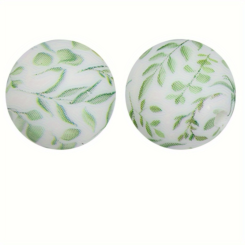 Image of 15mm 10pcs Flower Series Silicone Beads, Beads For Diy Handmade Necklaces, Plastic Pen Beads, Keychain Beads, Car Decor Chains, Bag Chains, Phone Chains, Bracelet Beads, Jewelry Making Supplies
