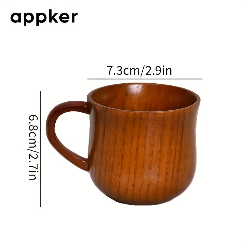 E-shop Appker . Kaffeetassen aus Holz, einfache Vintage-Tassen für Sommer- Winter-Trinkgeschirr, Geschenke – für Ramadan, Muttertag