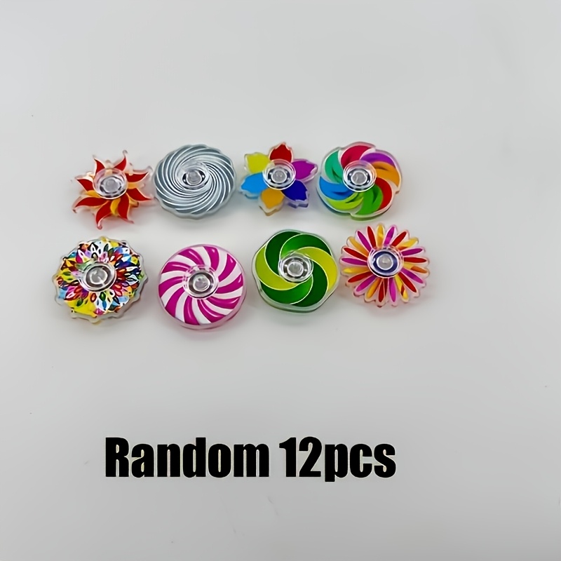 Random Colors And Styles 6/12/24/30pcs Vibrant Acrylic Fidget Spinners - Perfect For Party Favors, Easter & Hoilday Gifts, Cool Toys For Random Color Halloween/thanksgiving Day/christmas Gift Easter