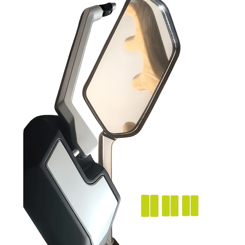 TEMU Universal High-definition Wide-angle Rearview Mirror With A Metal Mirror Arm Sturdy And Strong, Resistant To Drops And Durable; Large Wide-angle