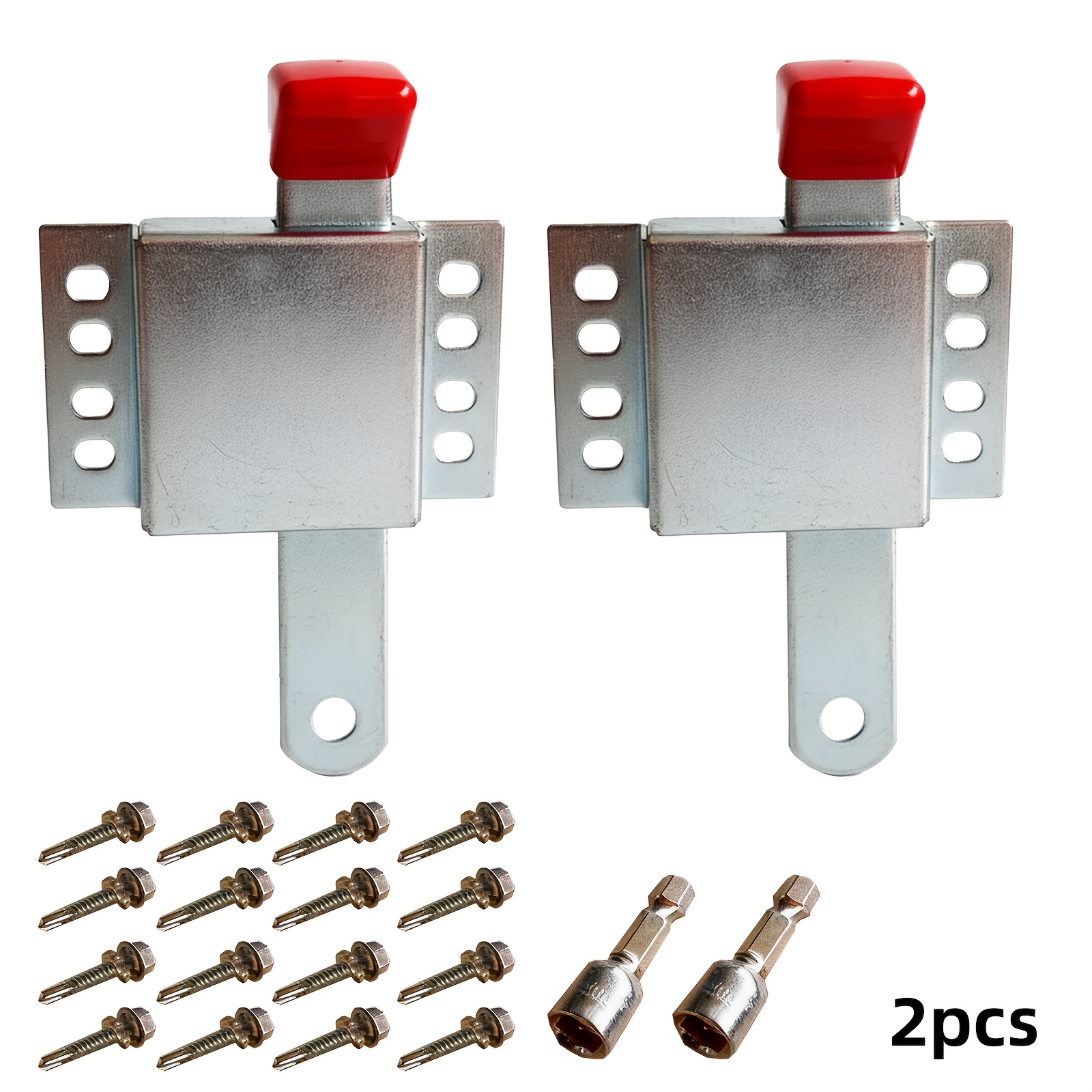 Heavy Duty Inside Deadlock - Galvanized Steel Garage Door Side Lock