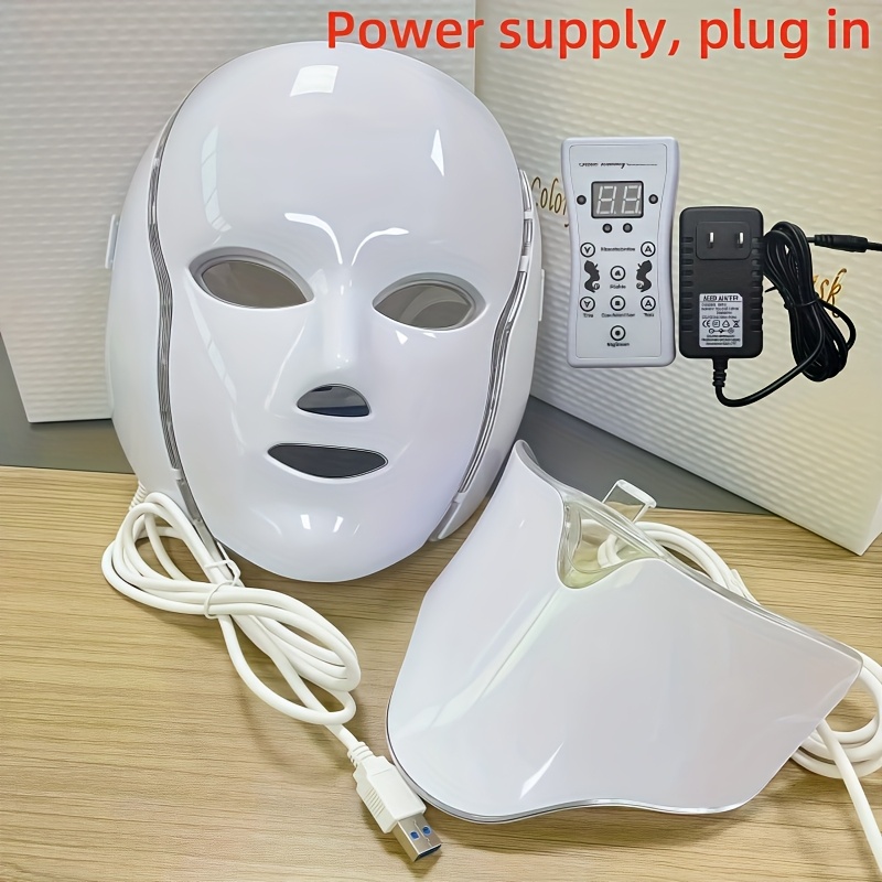 máscara facial colores led plug in máscara - Temu