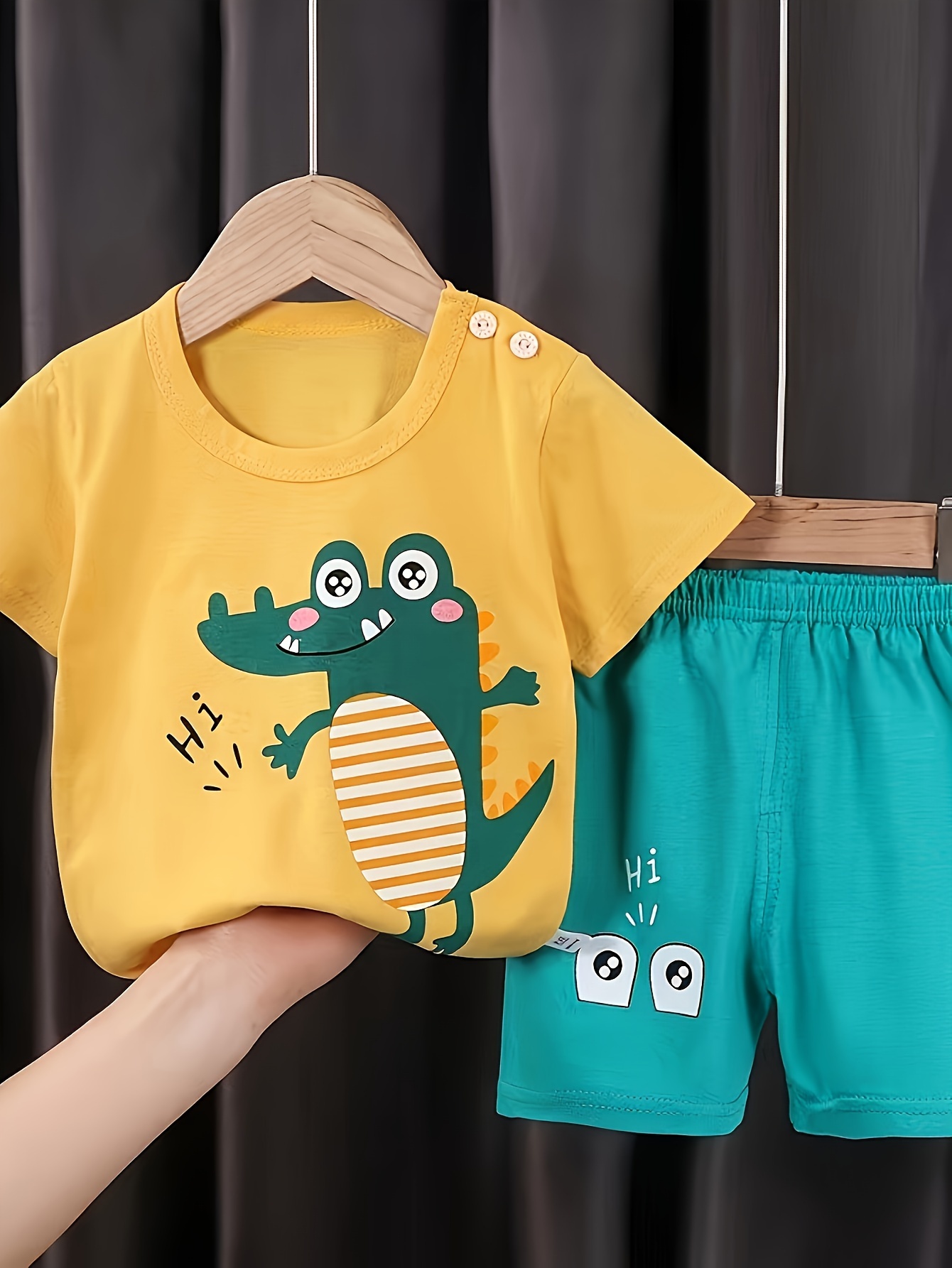 4Sets Boys Summer Set T-shirt and Shorts