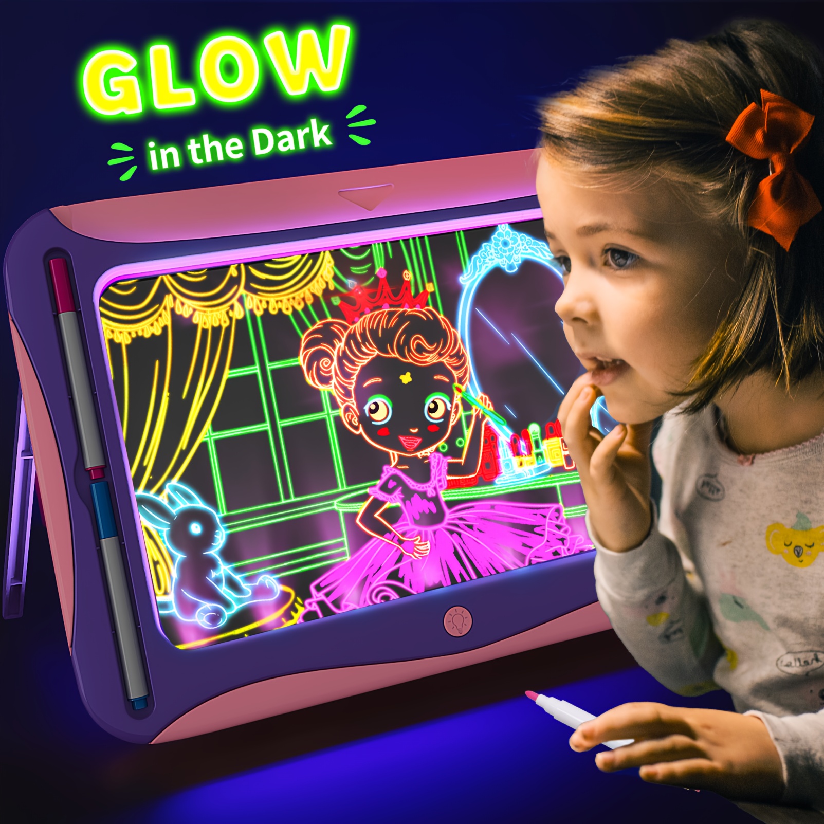 led light drawing board years old girls boys Temu - Main Image