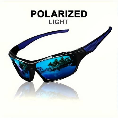 1pc unisex polarized glasses with photochromic lenses windproof anti glare suitable for outdoor activities driving fishing skiing full rim tac lens eyewear for men and women