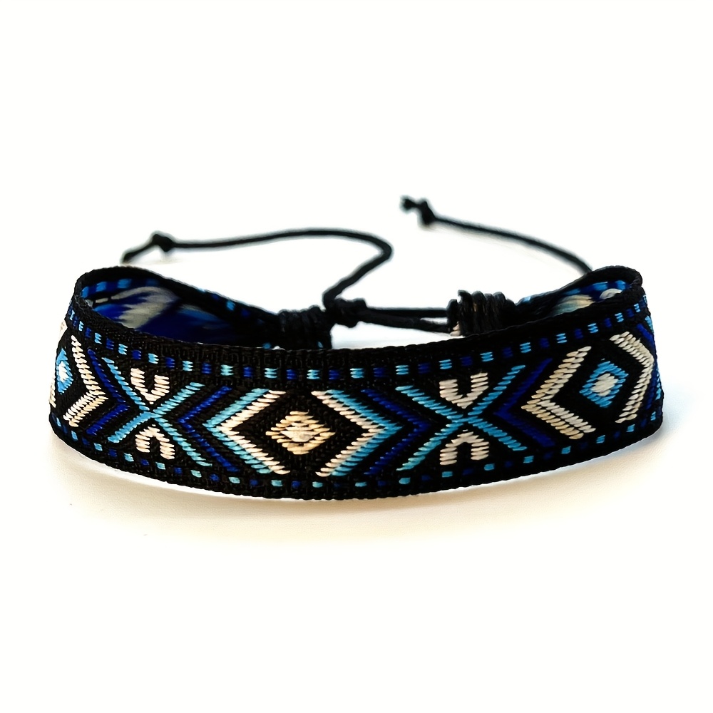 Adjustable Geometric Print Bohemian Men's Bracelet