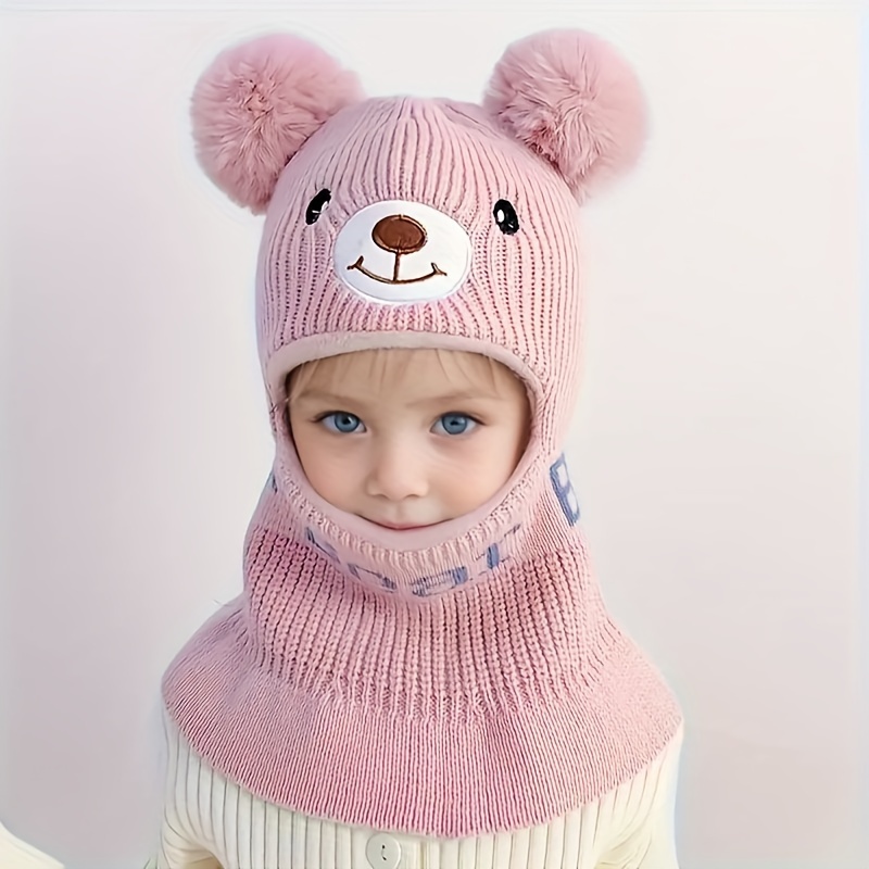 

One- Fleece-lined Bear Hat For - Cap , For Thanksgiving &