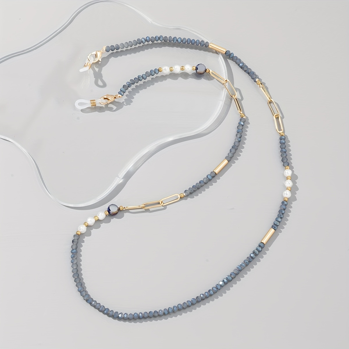 A Stylish Beaded Glasses Chain For Women, Perfect For Street And Decoration