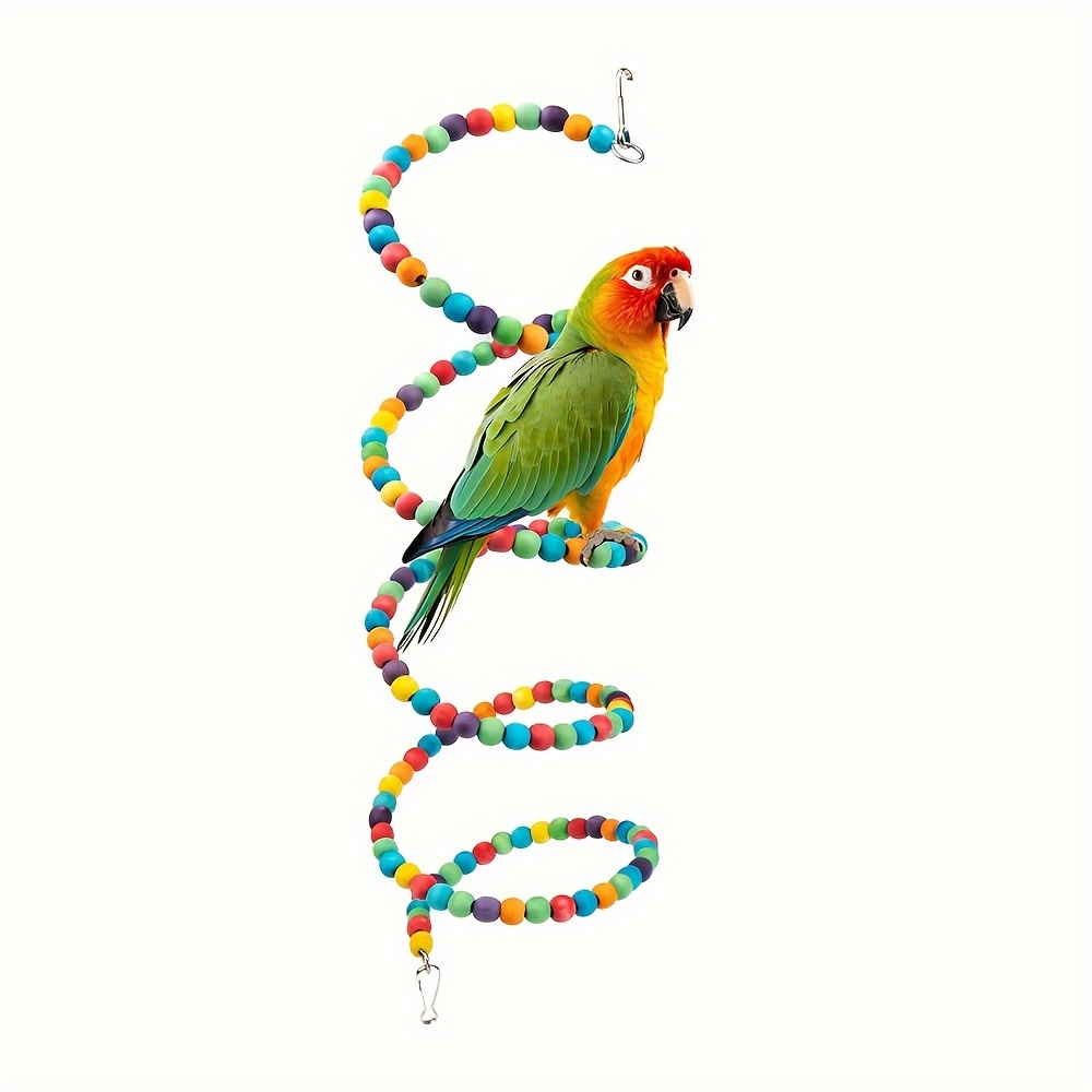 Bird Rope Perches For Parrots, Cockatiels, Parakeets, Budgie Cages
