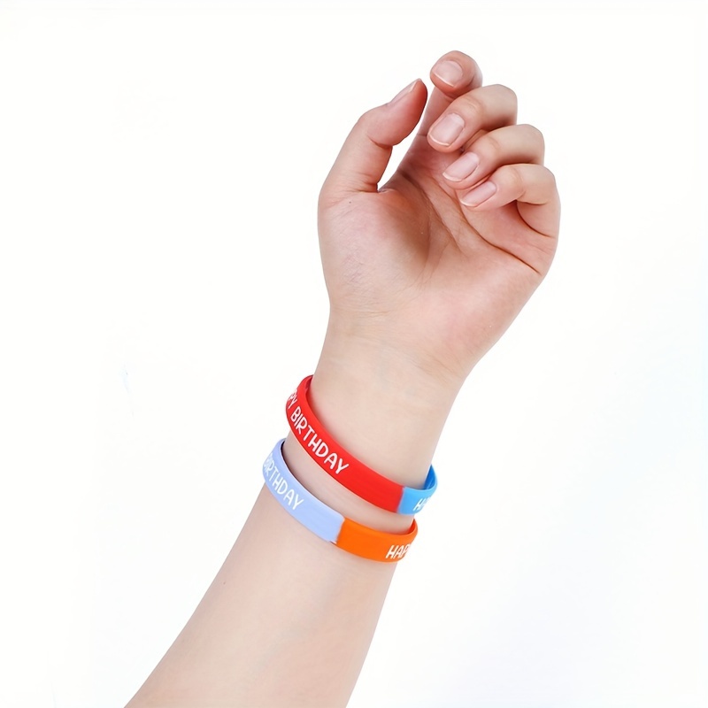 Silicone Wristbands Bracelets For Moms Birthday Happy Birthday