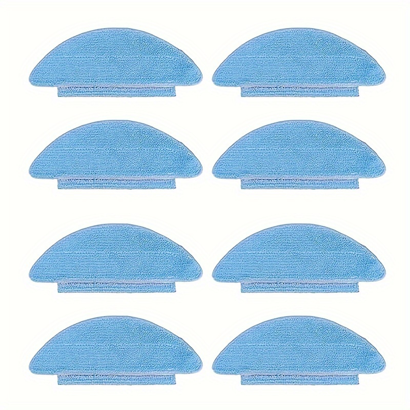 [8 Wipes Microfiber Mop Cloth] Pack Of 8 Wipes Replacement Part For Tikom /l8000, For Lubluelu Sl60d, For Laresar L6 Nex, For Honiture Q6 Se Robot Vacuum Cleaner Accessories, Soft Microfiber Mop Cloth