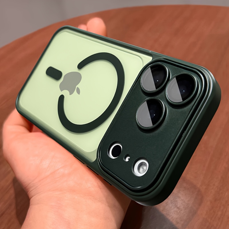 Phone Case - Luxury Magnetic Wireless Charge Phone Case Suitable for Iphone 17 Pro Max Air 16 15 14 13 12 11 Pro Max Plus Matte Translucent Hard Back Armor Shockproof Camera Lens Protection Cover