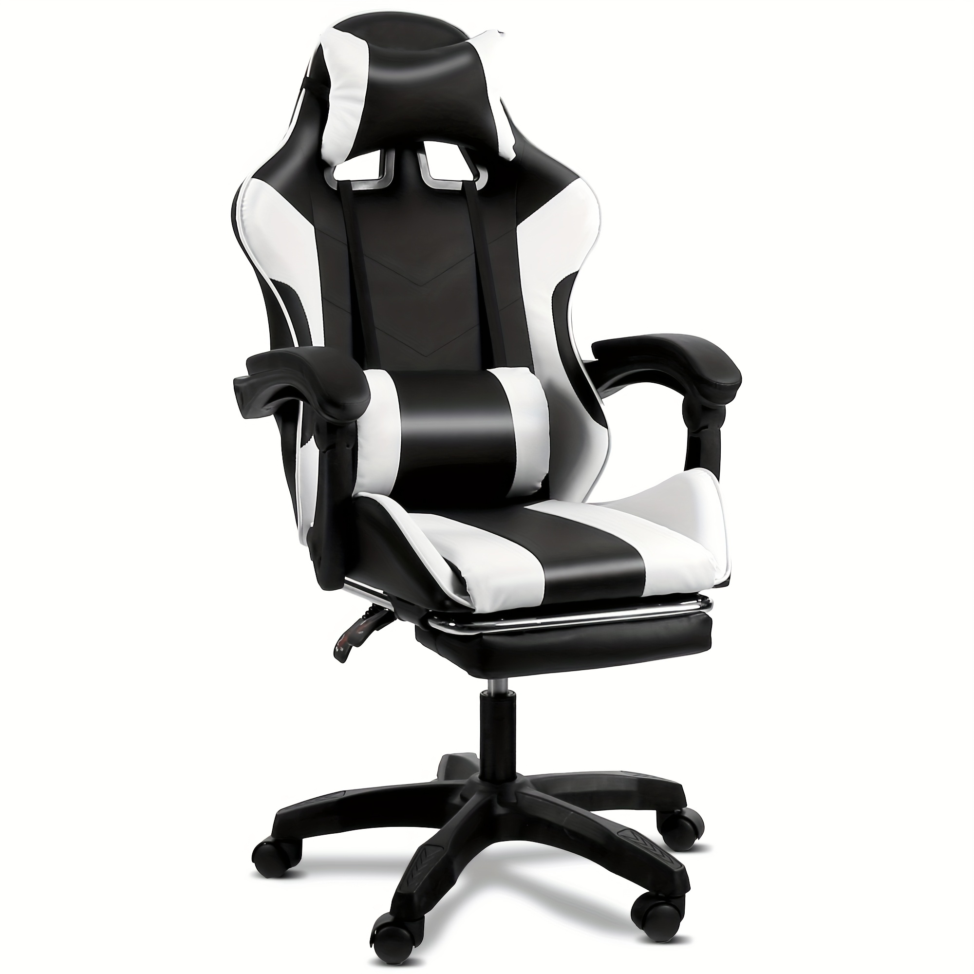 TEMU Gaming Chair Gaming Chair Office Chair Desk Chair Computer Chair With Ottoman Ergonomic 165 Degree Recline Function High Back Telework Chair
