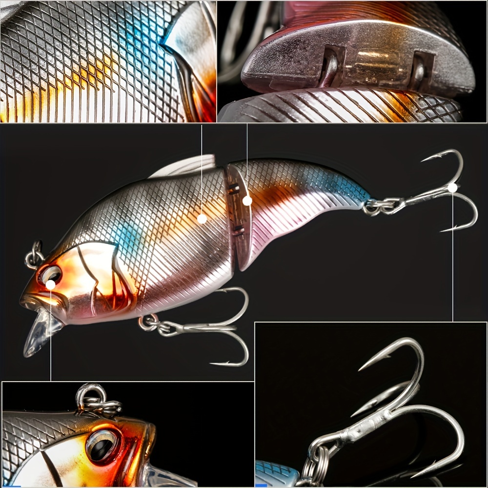 lure fishing bait set of 52 99 135 209 360pcs multi jointed fish   rock   chubby minnow vib suitable for freshwater and saltwater Product details 0