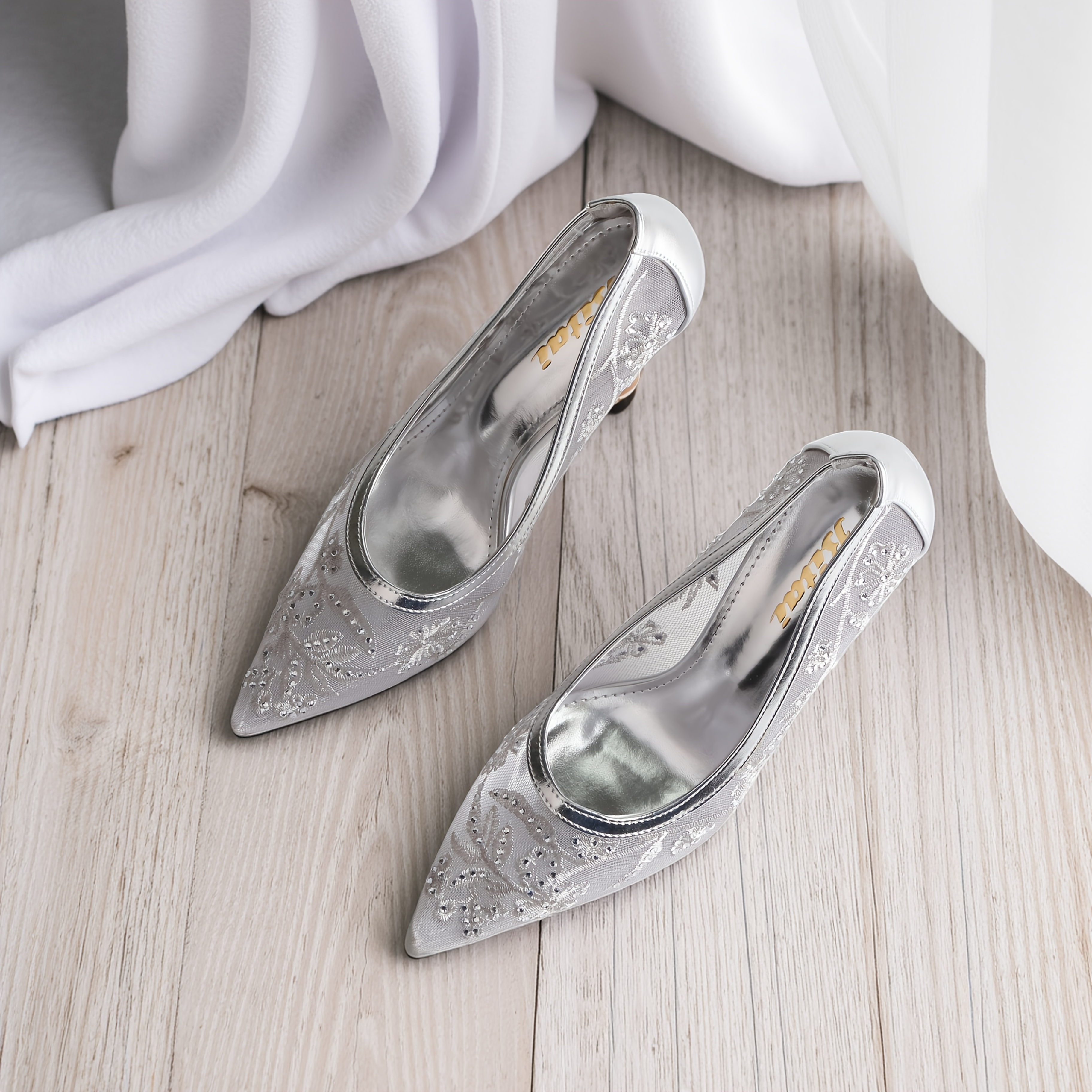 silver shoes for women sold on Temu United States