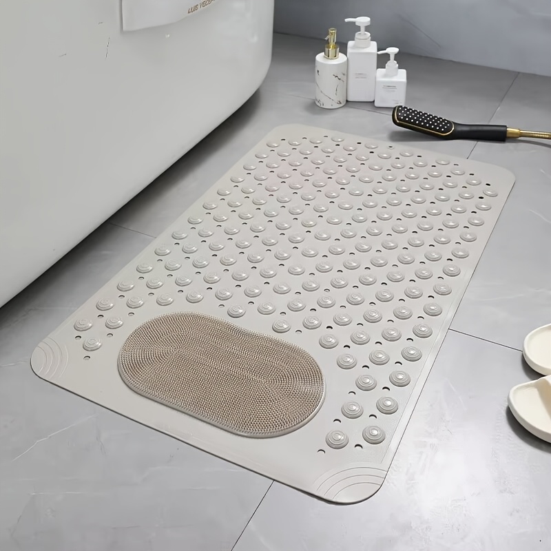 Non-Slip Bathroom Mat for Home Use, Anti-Fall Bath and Toilet Floor Pad with Massage Function