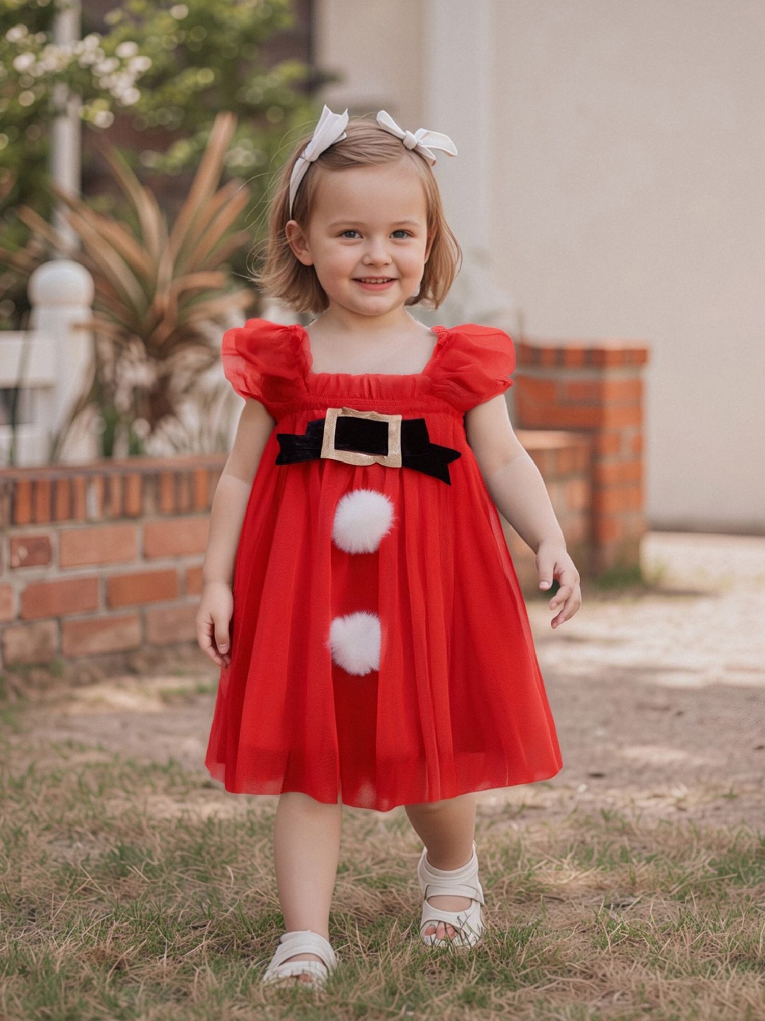 Fancy Dress Santa Claus Outfit Baby Girl Beautiful Baby Christmas