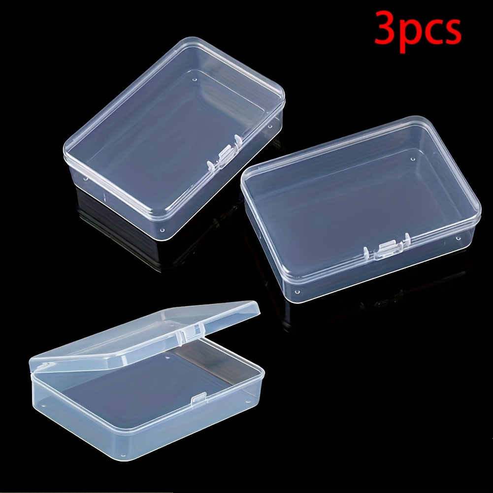 1/2/3/4pcs Transparent Plastic Jewelry Boxes for Organizing