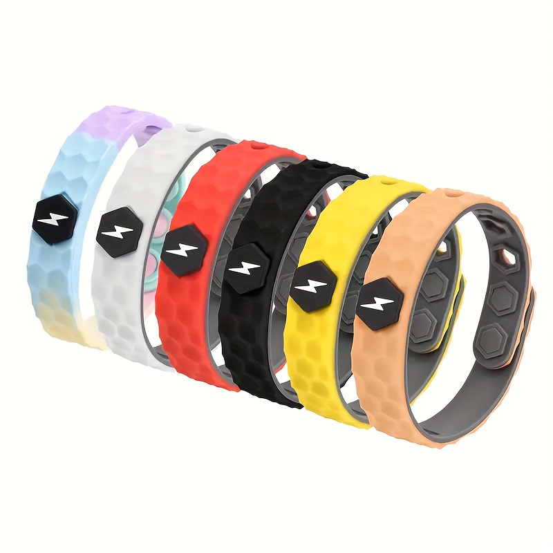 

1pc Wireless Human Body Antistatic Anion Wristband, Static Elimination Silicone Bracelet, Suitable For Outdoor And Daily Sports And Casual Wear