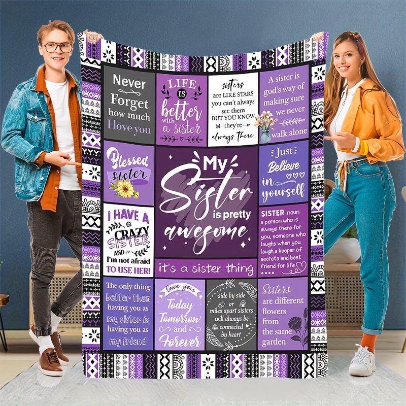 Charming Sister Gift Flannel Blanket