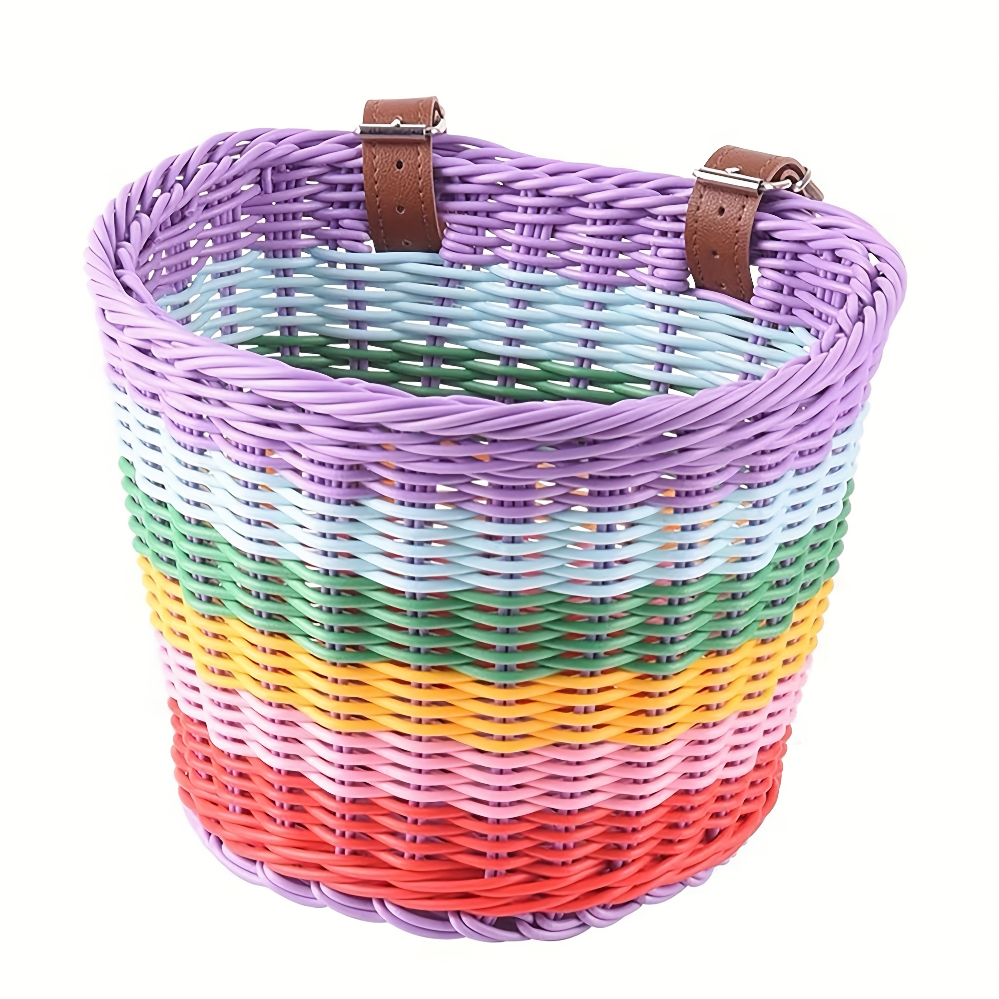 Image of Front Handlebar Bike Basket Vintage Front Bicycle Basket Suitable For Most Standard Bike Spokes