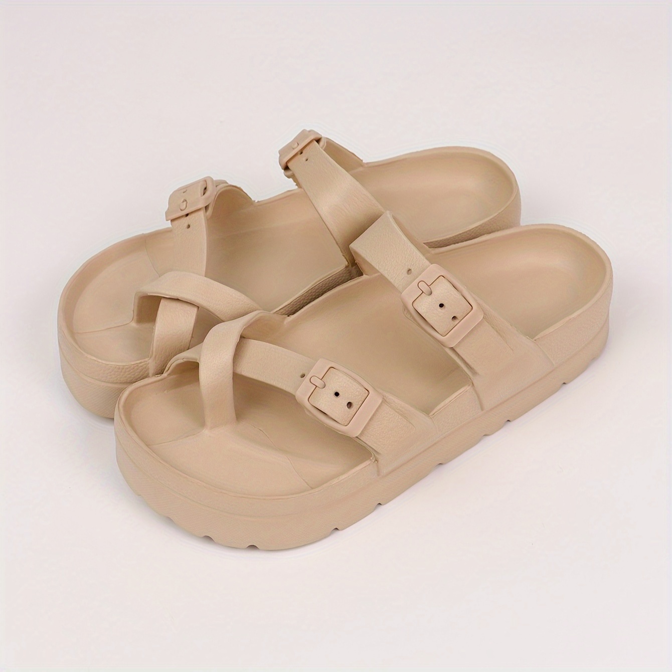 fashion new womens thick soled   with arch support comfortable soft soled slippers for   use thick soled adjustable   shoes bathroom slippers non slip eva outdoor sandals Product details 3
