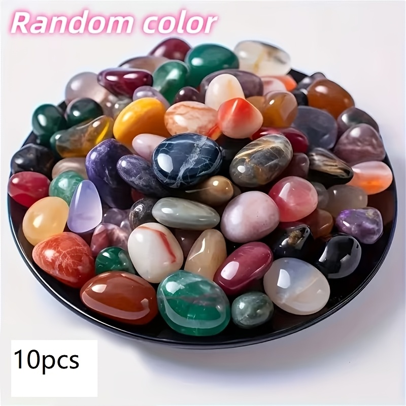 TEMU Gems And Crystals, 30+ Types Of Bulk Scientific Experiment Rocks And Minerals, Rock Collection, Tumbled Crystal , Suitable For Diy Crafts, Home