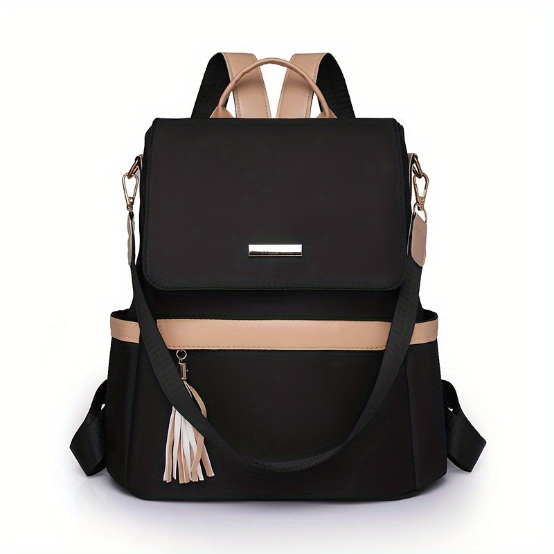 

2024 New Korean Version Backpack Colorblock Elegant Versatile Backpack For Women