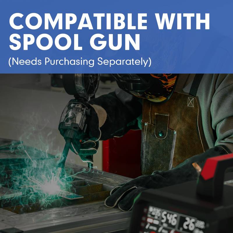 YesWelder 200Amp 5-in-1 MIG Welder - 110/220V Dual Voltage, Aluminum Spool Gun Compatible
