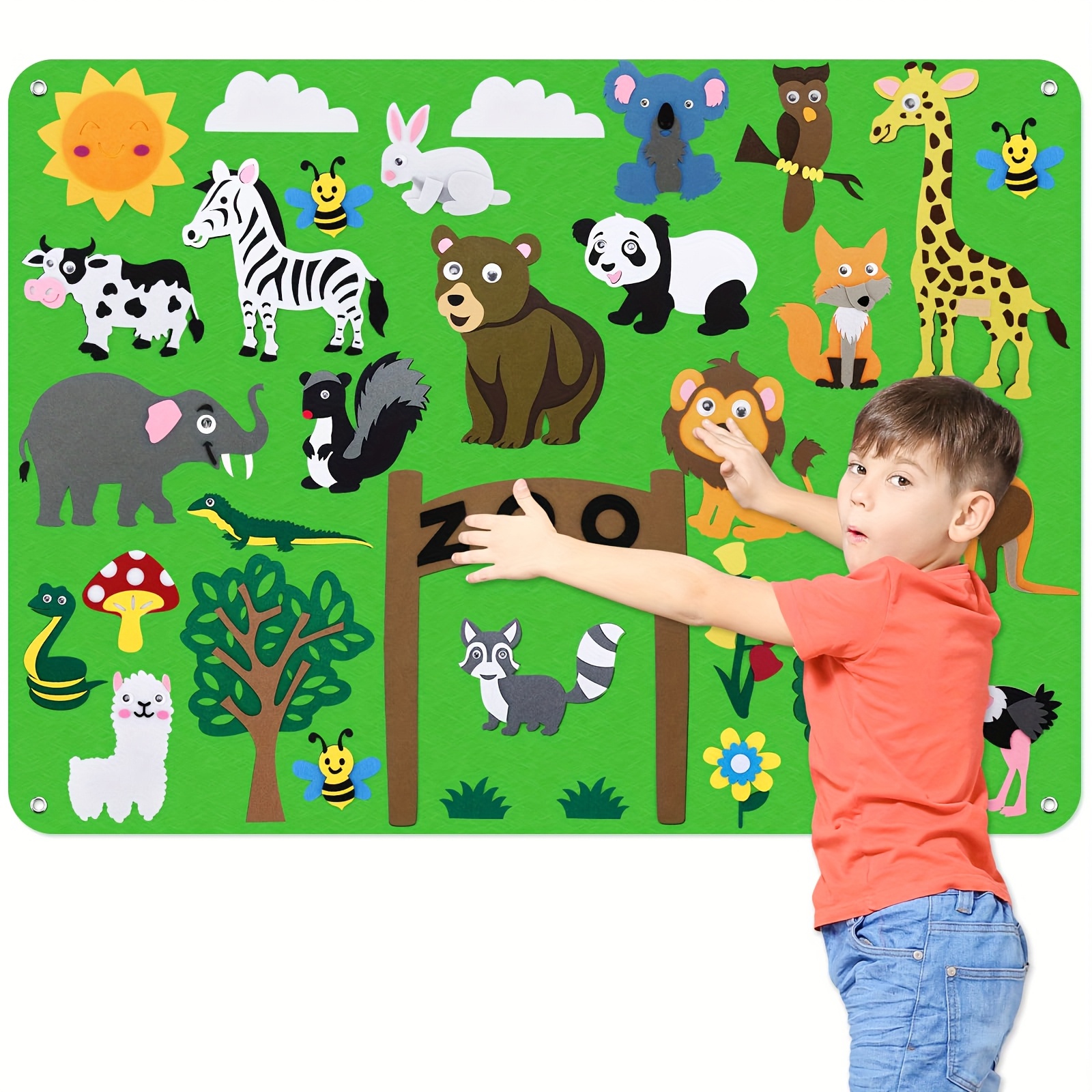 16 Pack Felt Board Bible Stories Set, Flannel Board Stories With A Multi-functional Felt Pieces Storage Binder For Preschool Activities Included Noahs Ark Adam And Eve The Nativity Of Jesus
