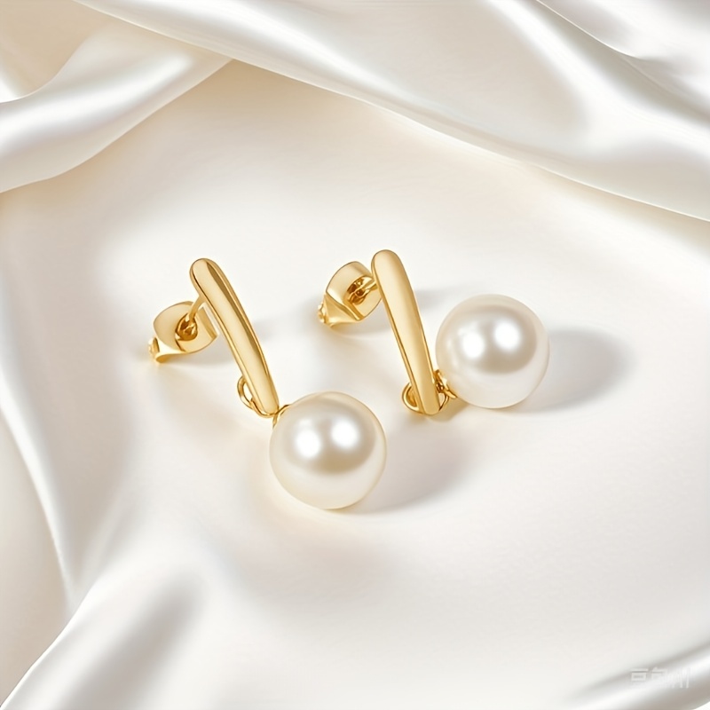 Women's Bohemian Faux Pearl Earrings, Elegant Luxury Design