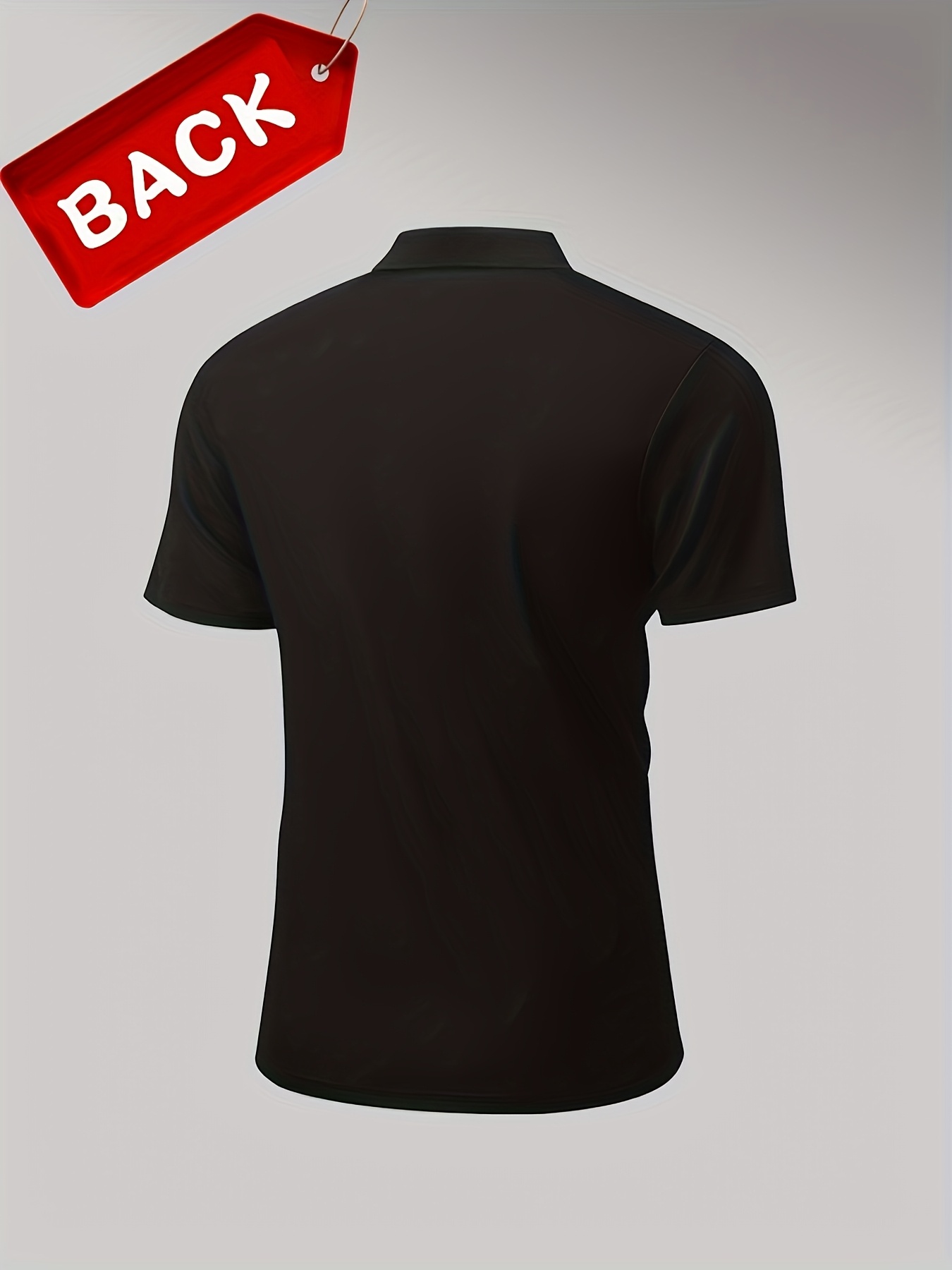 5 chemises d'été pour hommes à manches courtes - Tissu tricoté respirant 150gsm, col boutonné uni pour golf, sorties décontractées et week-end - Coupe régulière style athleisure, t-shirts de sport, vêtements confortables