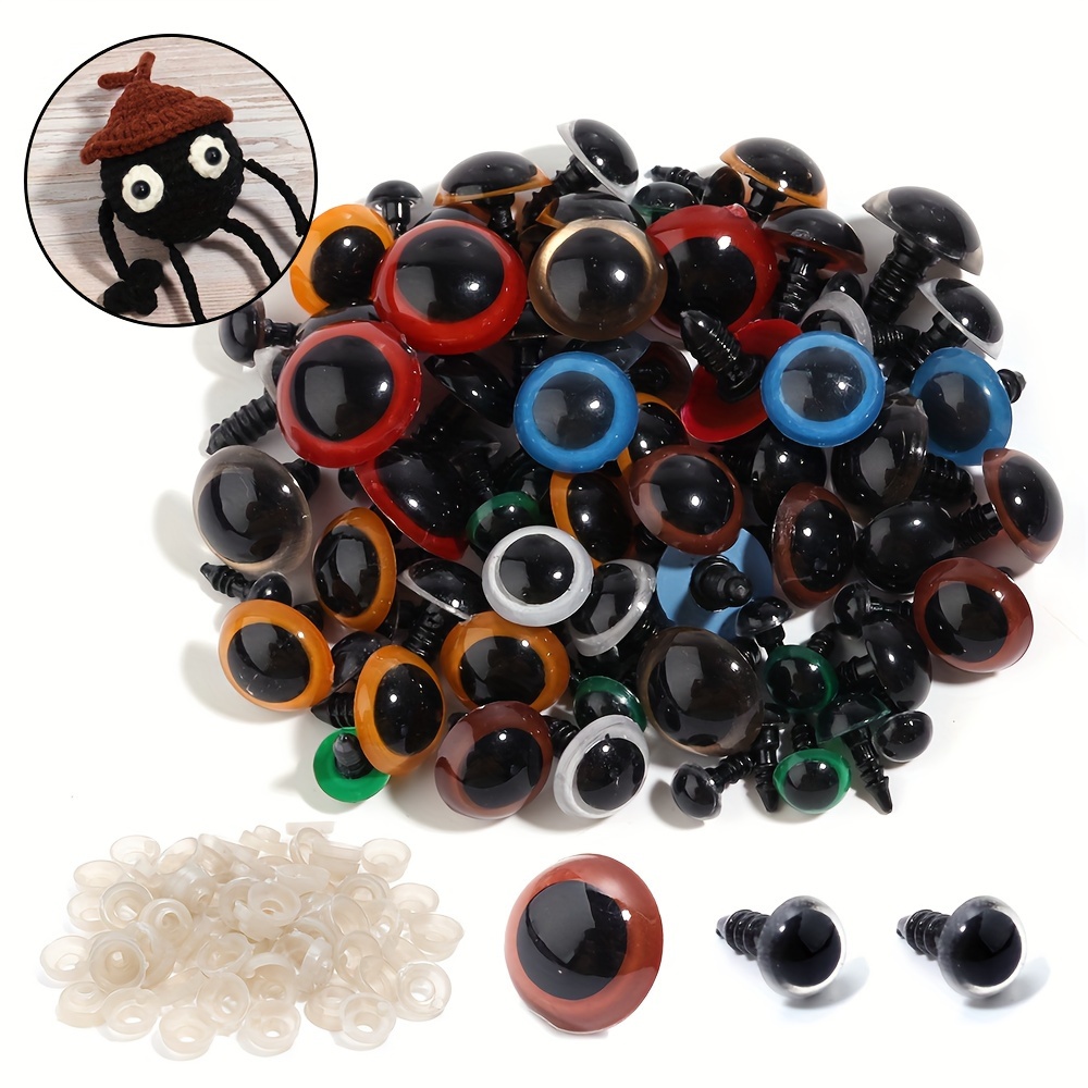 

50/set Resin Doll Eyes Plush Toy Eyes Diy Accessories With Gasket