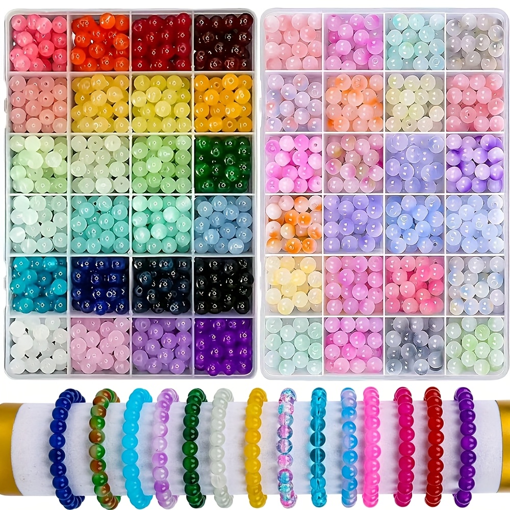 Kissitty 4mm Frosted Glass Beads - 15 Colors, 1500pcs Box For DIY Jewelry Making, Crafting - View #6