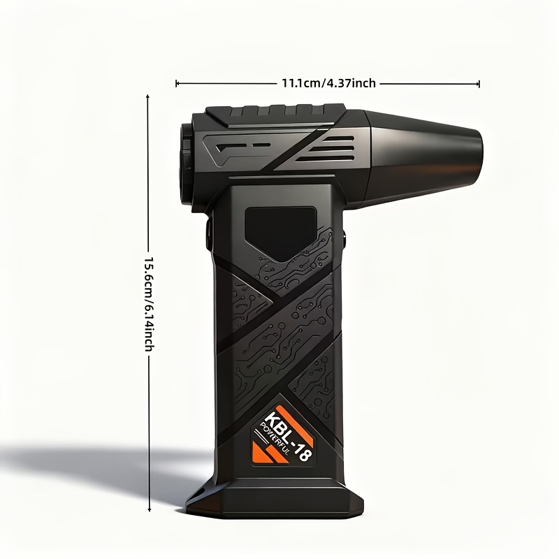 item picture 3-In-1 Portable Turbine Snow Removal Fan, 9000000RPH High-Speed Brushless Motor, Built-In 6000Mah Rechargeable Battery, with Display And LED Light, USB-C Fast Charging, Strong Wind Power Adjustment, Suitable for Dust Removal, Snow Removal