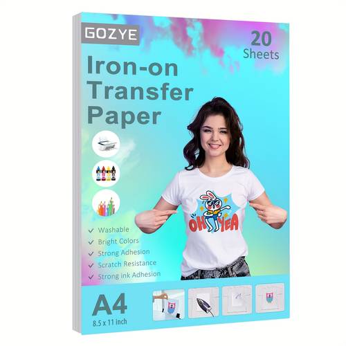 iron on heat transfer paper for fabric sheets 8 5x11 inch t shirt transfer paper for any inkjet printer heat transfer marker