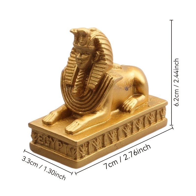 1pc Sphinx Ancient Egyptian Mythology Character Building Psychological Sand Table Sand Play Resin Crafts