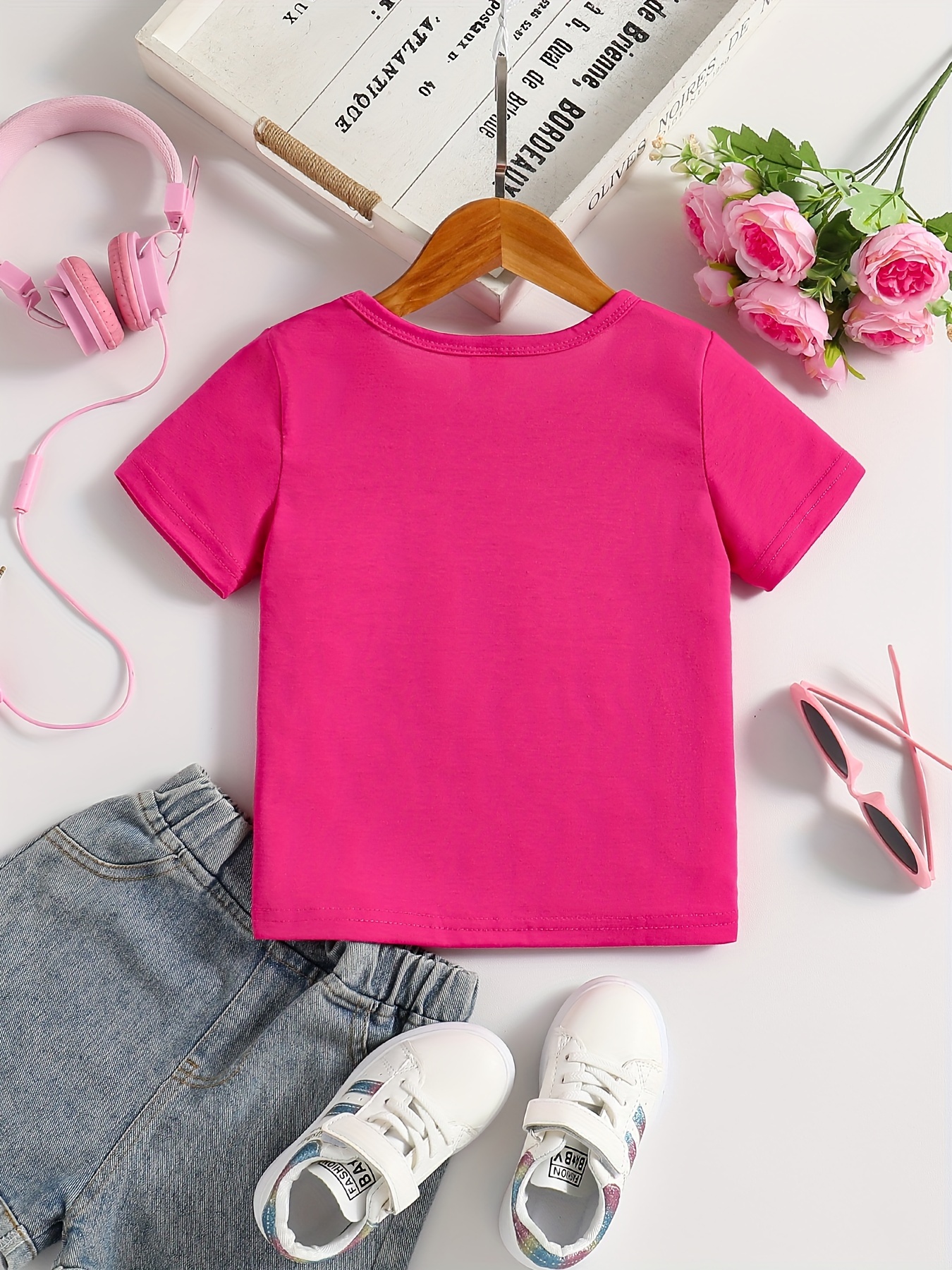 Girls May Look Like Daddy .. Print Short Sleeve Crew Neck T - Temu Türkiye