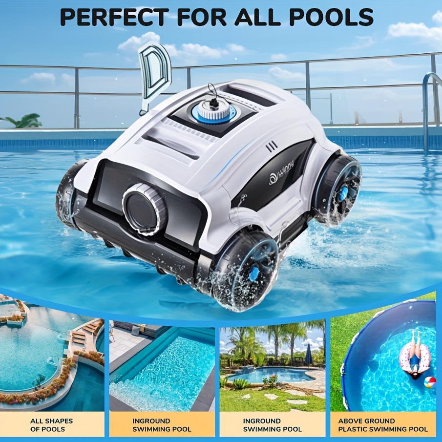 

Pool Vacuum Cleaner, Running For 130 Minutes, Robot Pool Cleaner, Very Suitable For Flat Bottomed Swimming Pools, Summer Pool Lazy Cleaning