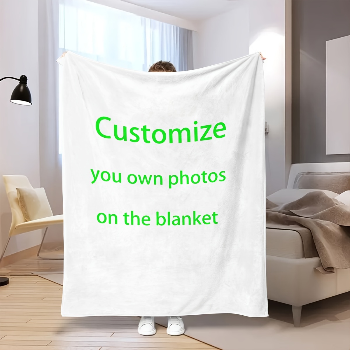 

Flannel Blanket - Personalized For , , Washable, , For , Bed, And - Use