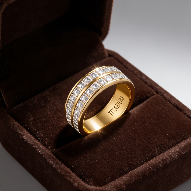 Gold Titanium Ring - Imagen 3