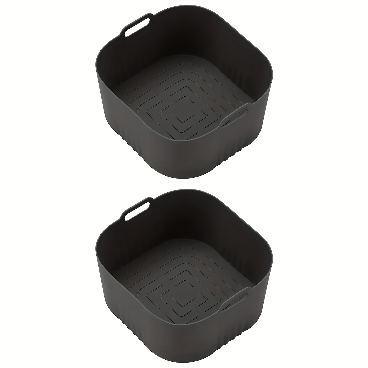 TEMU 2pcs Silicone Baking Pan Suitable For Flying Phones Hd9252, Hd9200, Hd9255 Air Fryers, Reusable, Surface Design, In Air Fryers, Ovens And