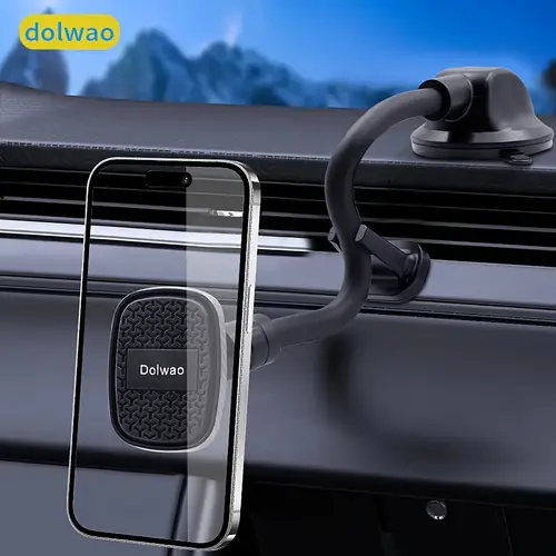 universal phone car holder long arm mobile stand support telephone bracket magnet mount holder