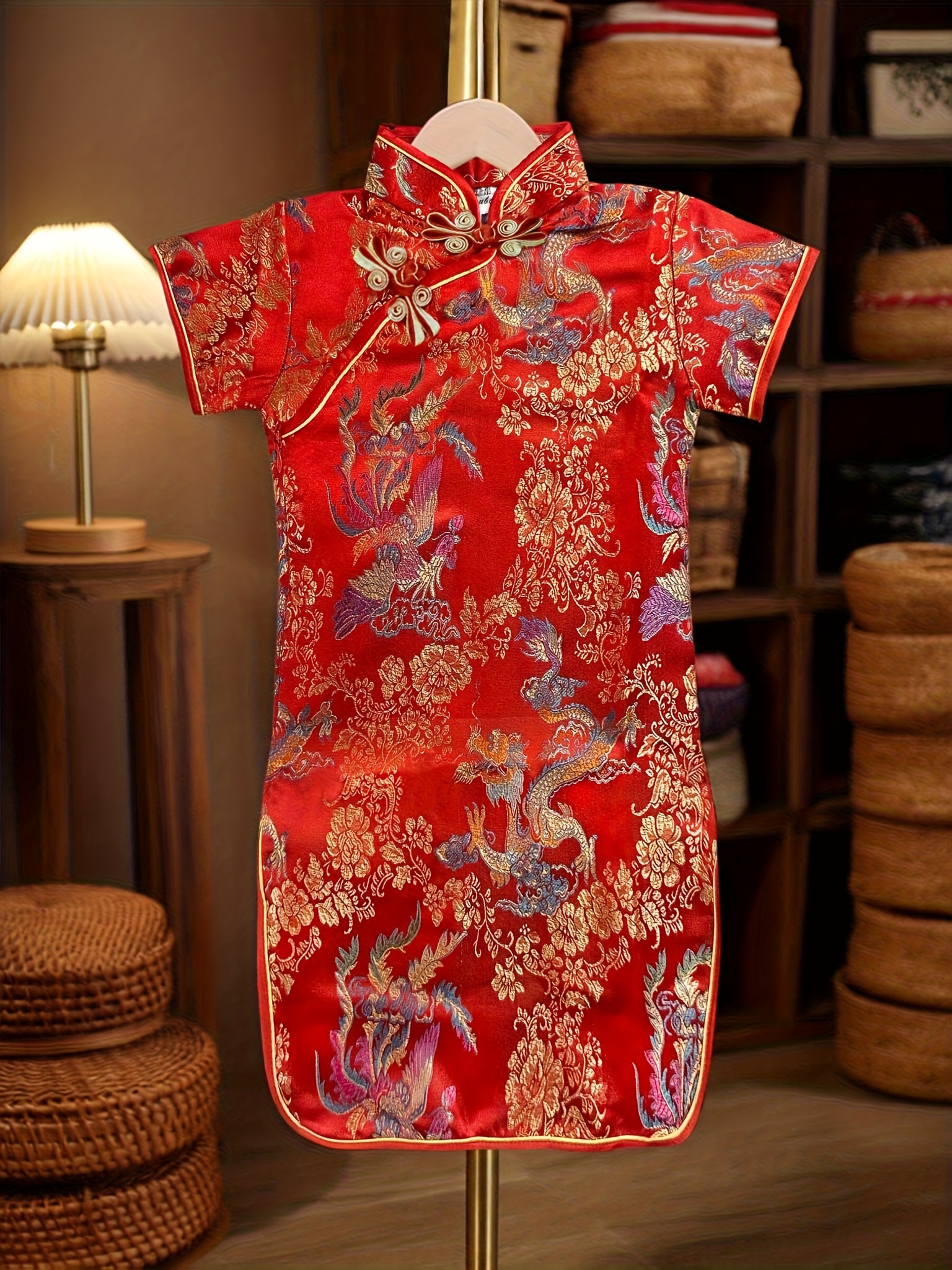 girls brocade cheongsam dress premium chinese