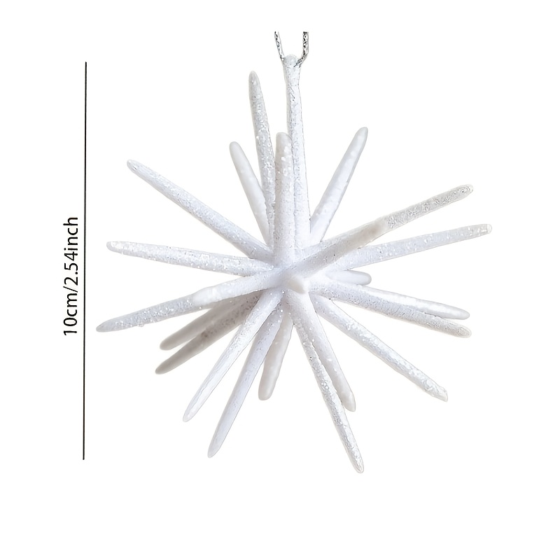 TEMU 1pc, 3d Stereoscopic Multi-angle Star Ornament For Christmas Tree, Creative Exploding Star Pendant, Christmas All-scene Atmosphere Decoration,