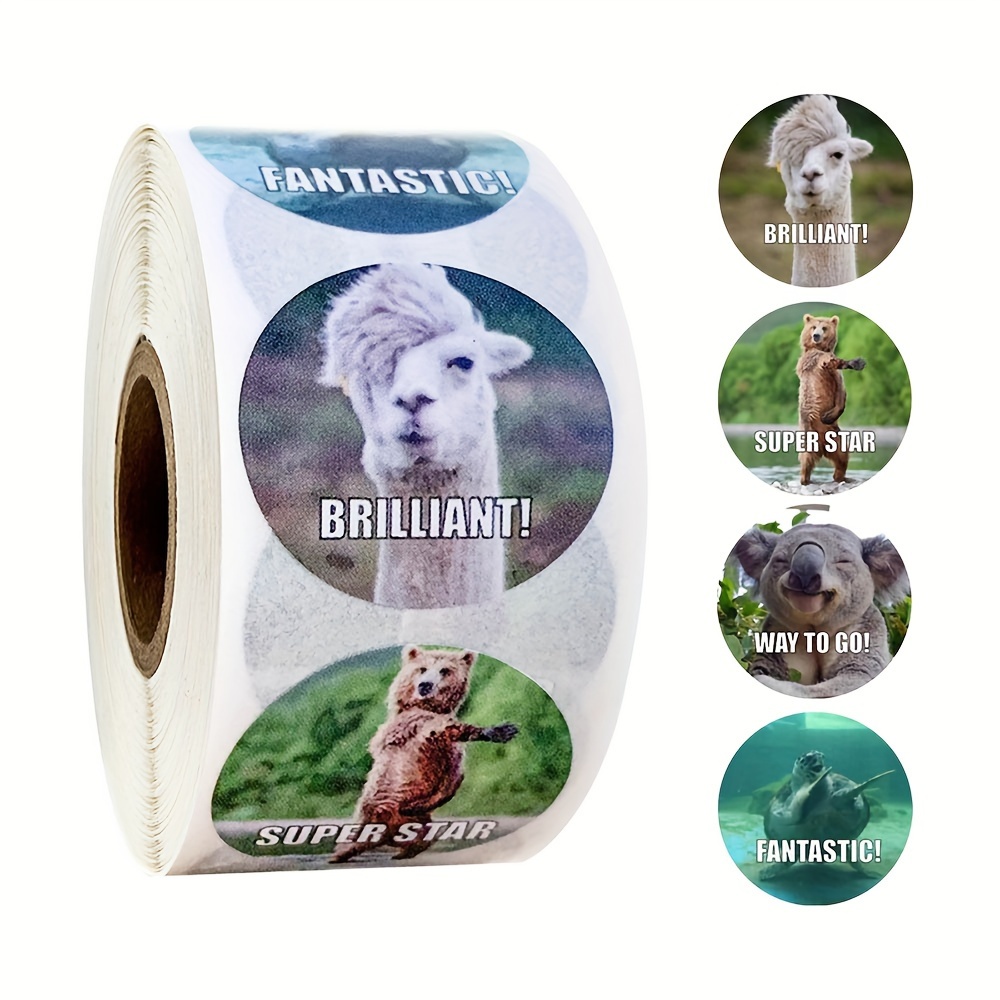500pcs Animals Stickers For Party Decor Envelope Sealing Label Gift Packing Adhesive Sticker Greeting Card Label