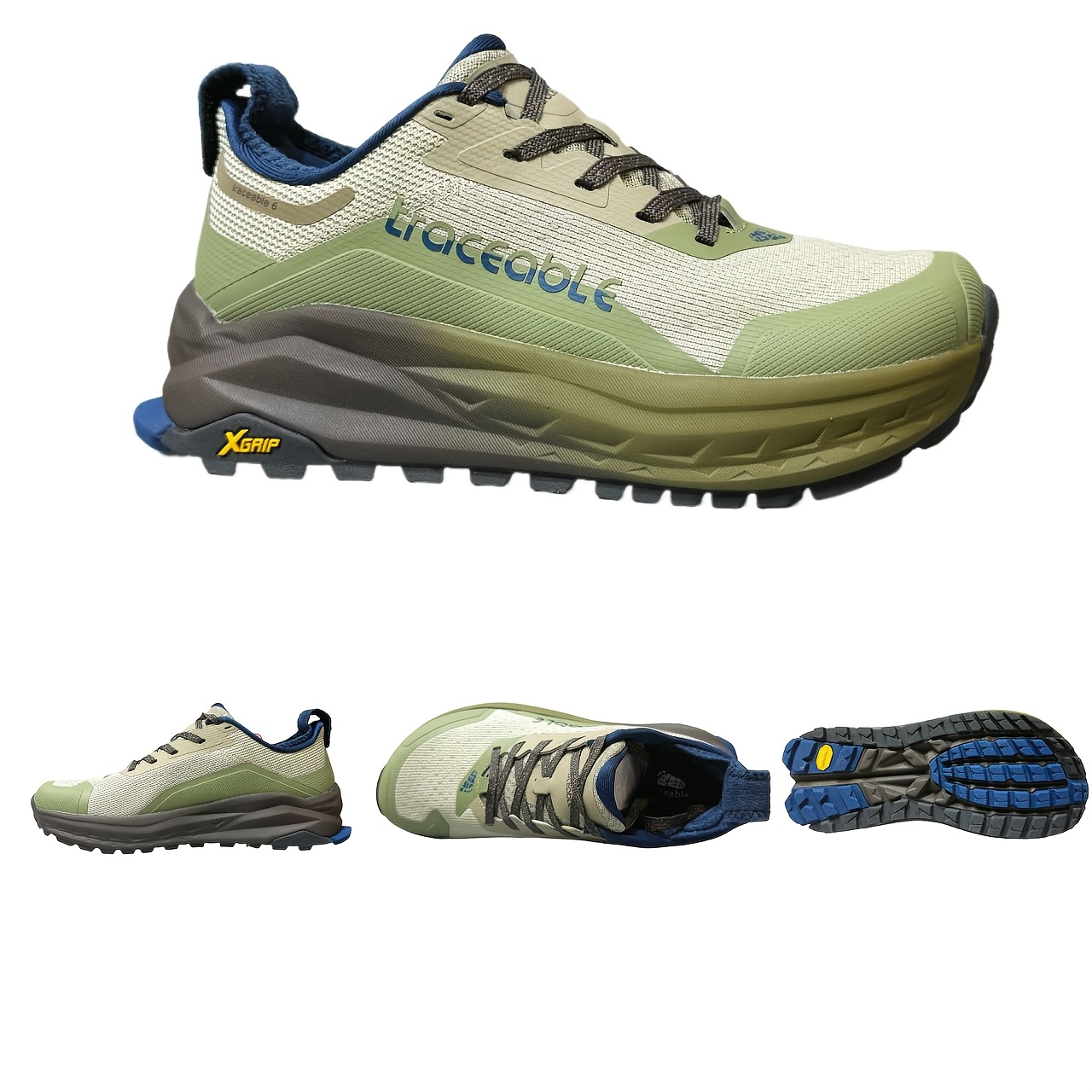 Sneakers, Men's Outdoor Shoes, Anti-Slip Comfortable Casual Shoes, Men's Outdoor Camping Sports Trail Running Shoes, Fashionable and Versatile Trendy Shoes