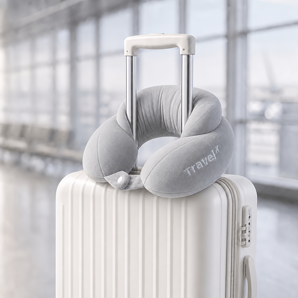 TEMU 1pc U-shaped Travel Pillow, Neck Support Pillow, Cervical Pillow, Airplane U-shaped Pillow, Back And Neck Support Pillow, Sleep Aid, Essential