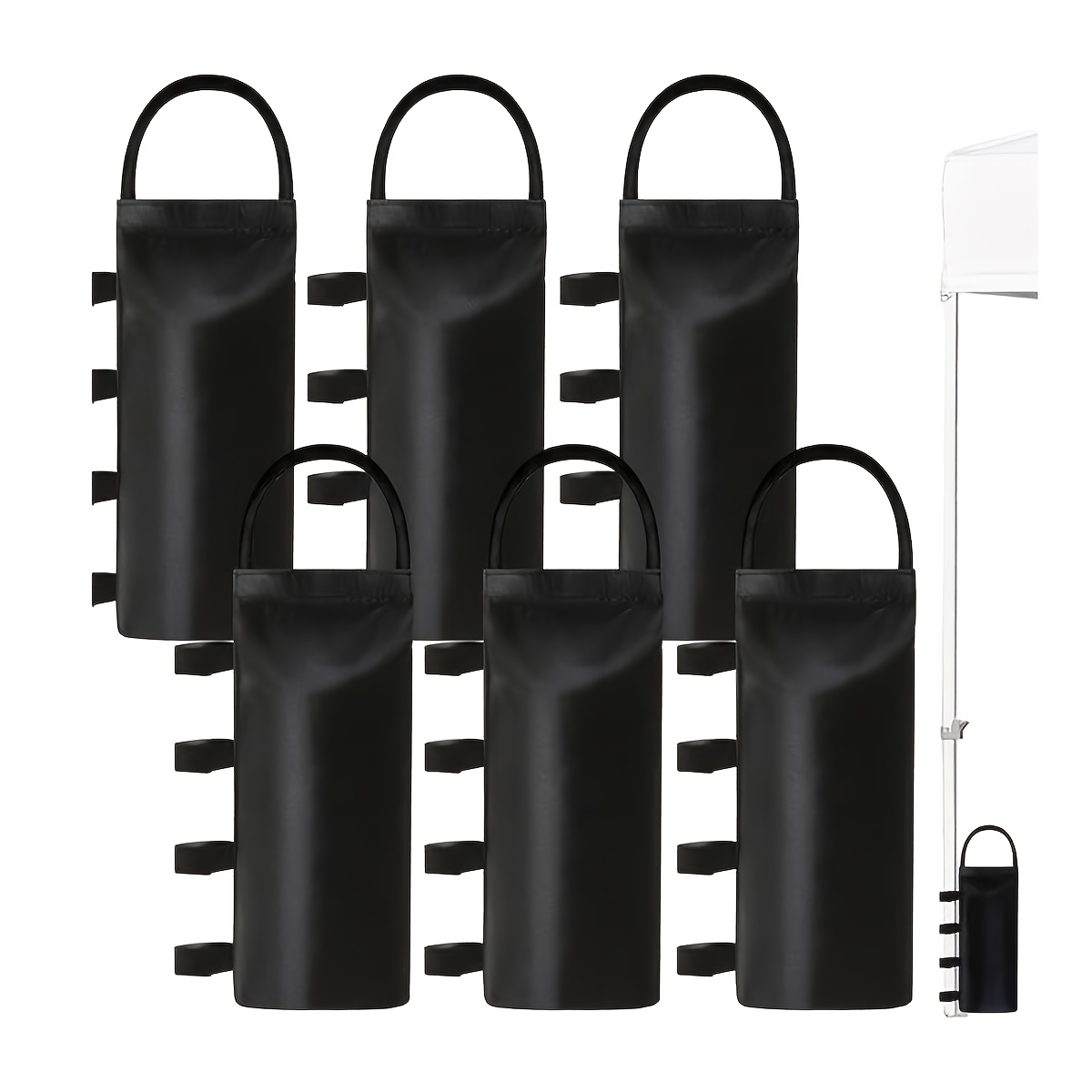 E-shop 6 Stück Gewichtssandtaschen für Outdoor-Pavillons, entwickelt für Zeltbeine, robuste Sandtaschen für große Pop-Up-Zelte, geeignet für Pavillons,
